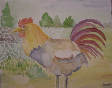 Aquarel op papier. 30 dec. 2000, 24x30 cm