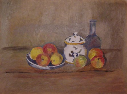 Olieverf op papier. 13 dec. 2000, 60x45 cm